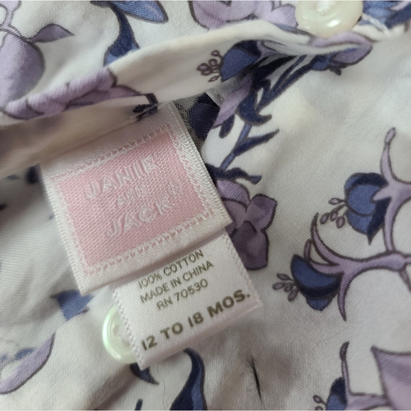 Janie & Jack Blouse 12-18 Mos Ruffle Collar - Picture 5 of 6